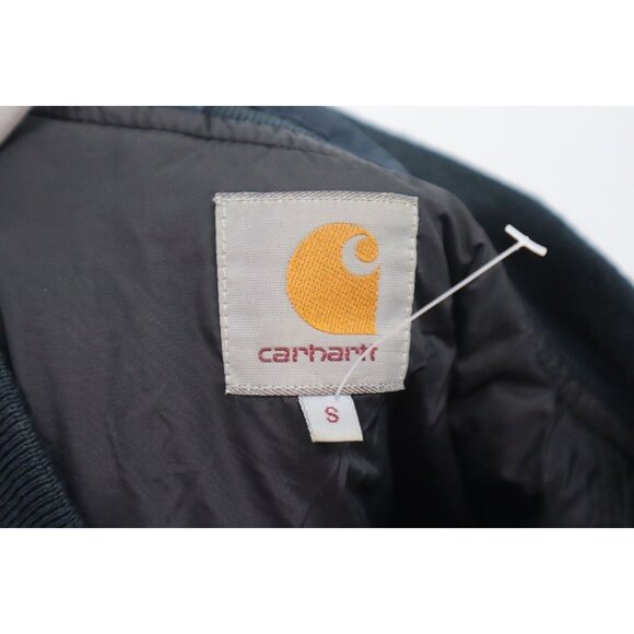 Vintage Carhartt WIP-25 Brown Quilted Jacket S Heavy-Duty Cotton Blend - Picture 11 of 11